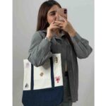 توتبگ دو رنگ طرح دریایی - تصویر 7